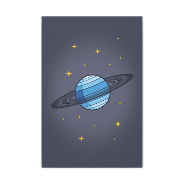 saturn-nursery-canvas-dark-gray-background-front-view Saturn nursery canvas with dark gray background front view