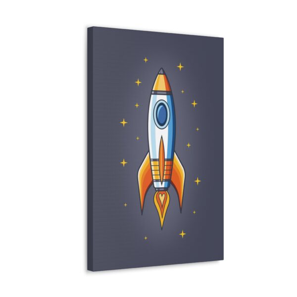 space-rocket-nursery-canvas-dark-gray-background-perspective-view Space rocket nursery canvas dark gray white background perspective view